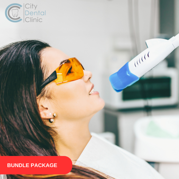 Whitening and dental hygiene package WITH LAMP ZOOM